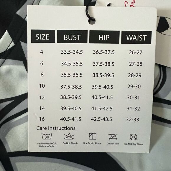 Robert Graham Break the Ice One Piece Swimsuit- Size 16 - Picture 8 of 9